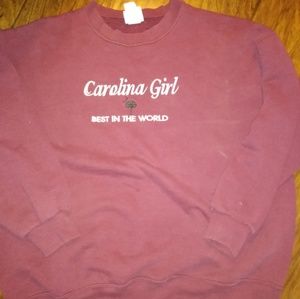 Vintage Carolina girl sweatshirt size L